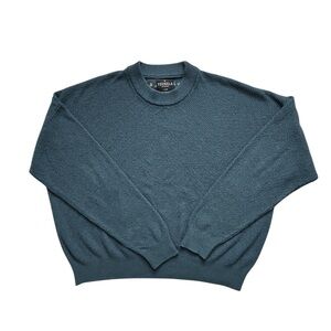 YoungLA Sweater Mens XL Blue Crewneck Knit Streetwear Weightlifting Gym